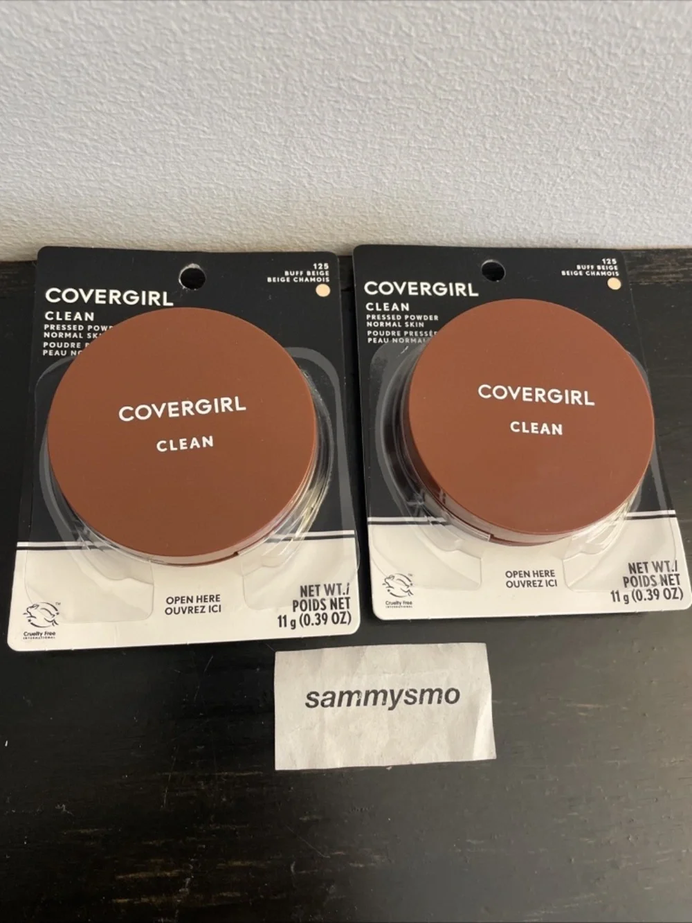 Covergirl Clean Pressed Powder, 125 Buff Beige, With Talc x2